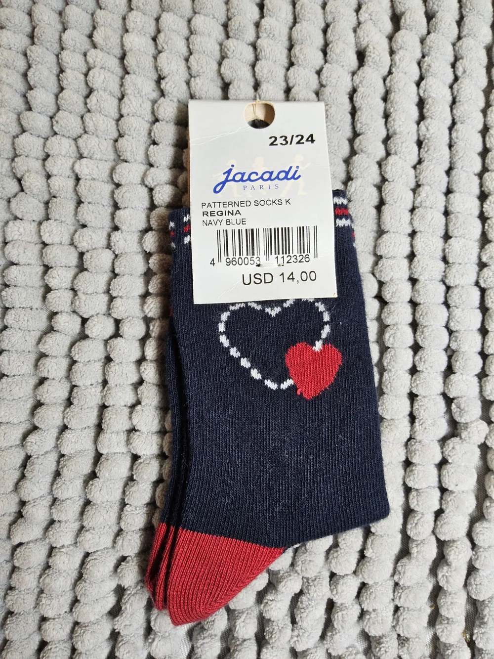 NWOT Bundle of 4 pair kids socks size 23/24 socks